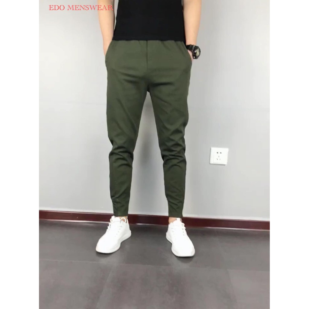 Quần Jogger kaki Edo Menswear, jogger nam chất vải kaki co dãn nhẹ xu hướng thời trang 2022