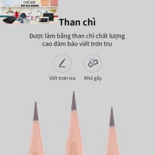 Bút Chì Gỗ Hộp 50c - Chất Liệu An Toàn Bền Đẹp - Tiện Ích Cho Mọi Nhà GD03