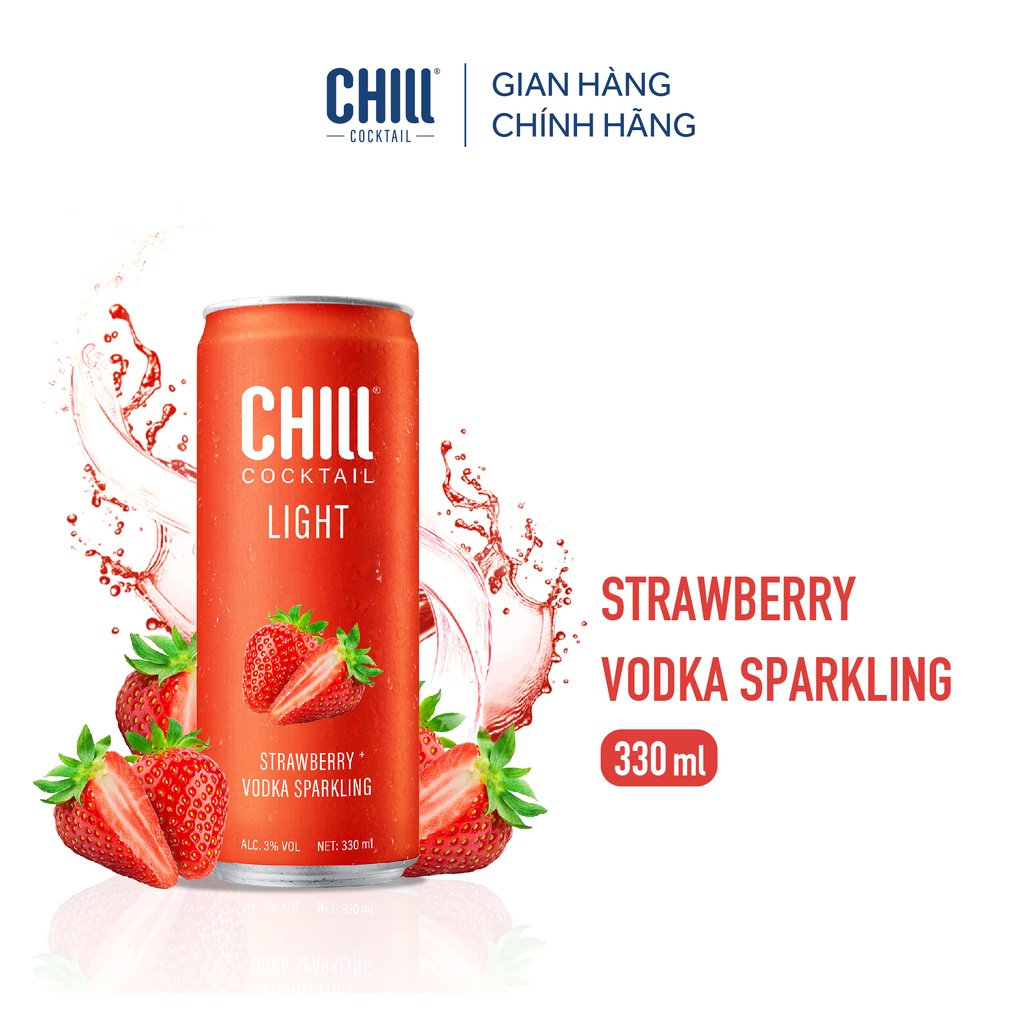 Combo 3 thùng Chill Cocktail Light mix vị ( 330ml x 18 lon)