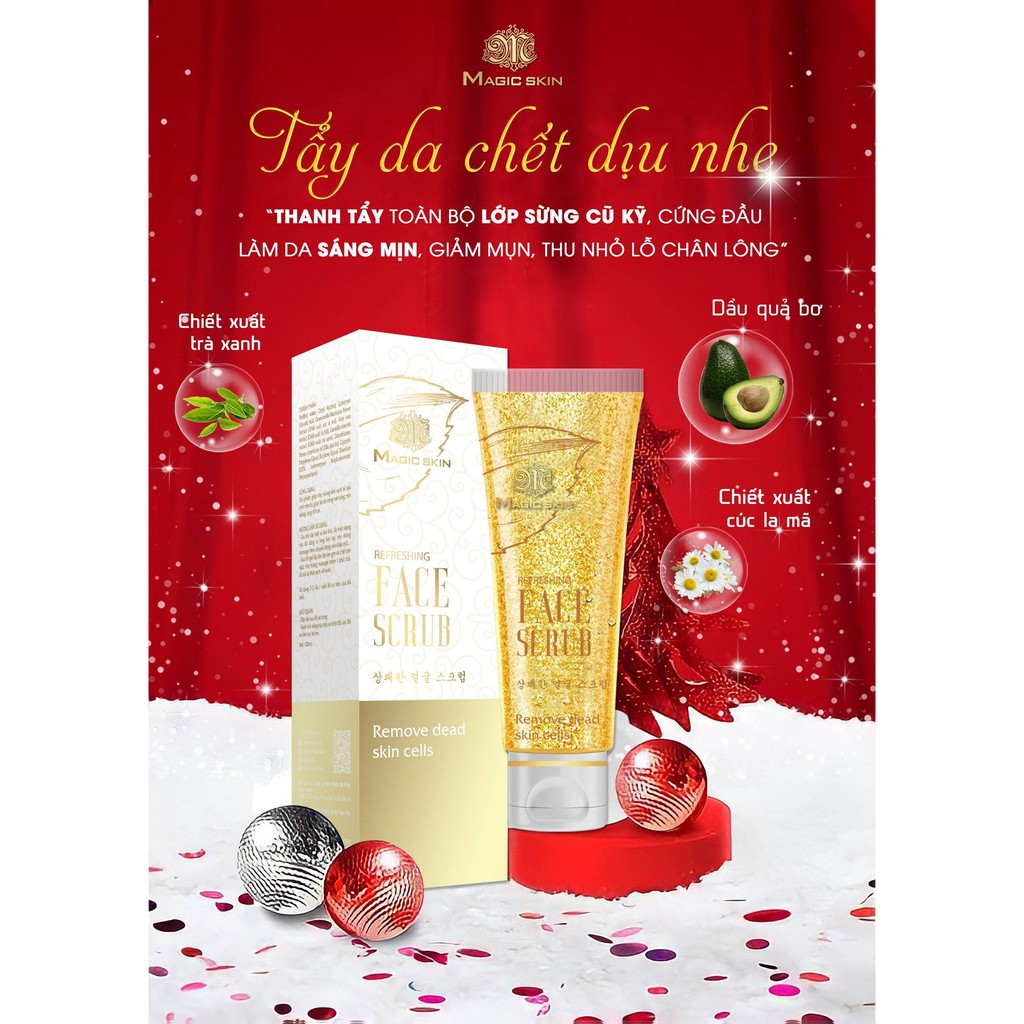 Tẩy da chết dịu nhẹ (Face) Refreshing Face Scrub CHÍNH HÃNG Magic Skin | BigBuy360 - bigbuy360.vn