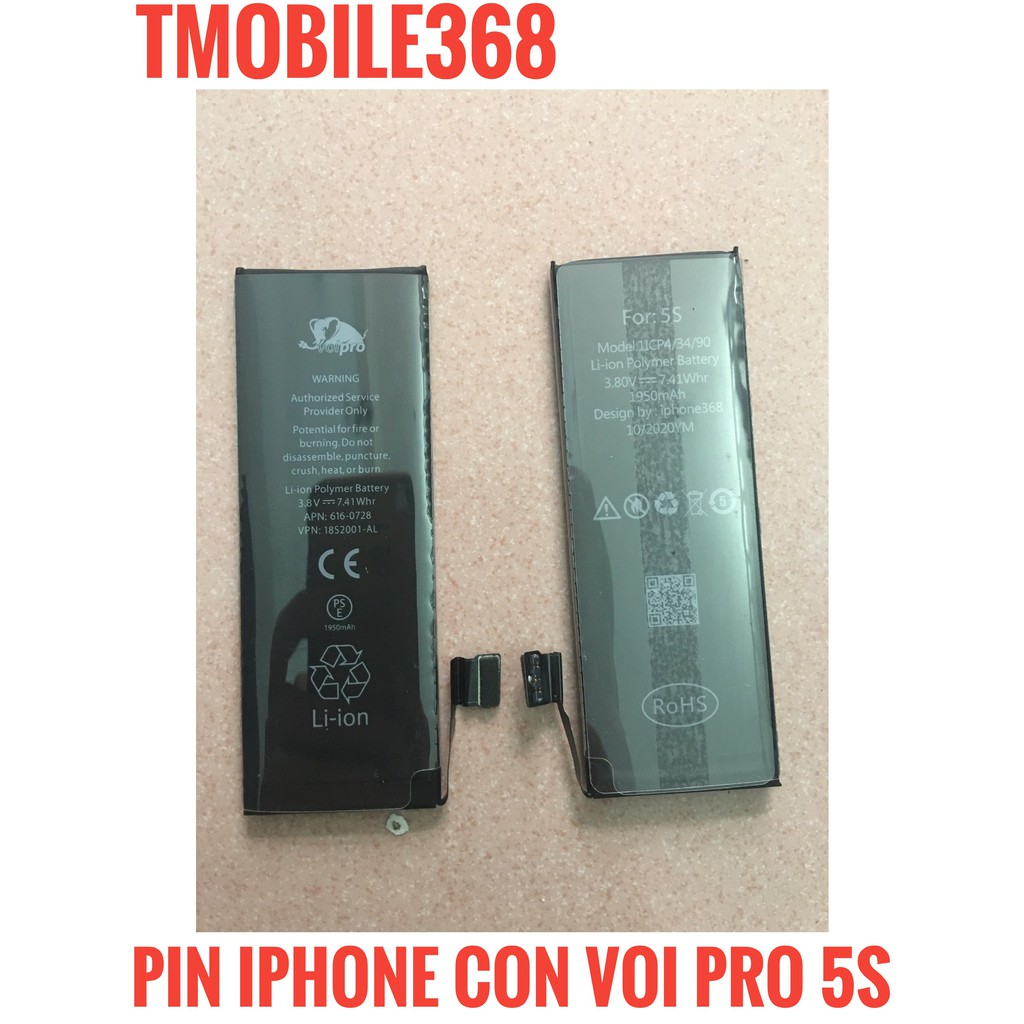 PIN IPHONE 5S ( PIN VOI PRO - DUNG LƯỢNG CAO )