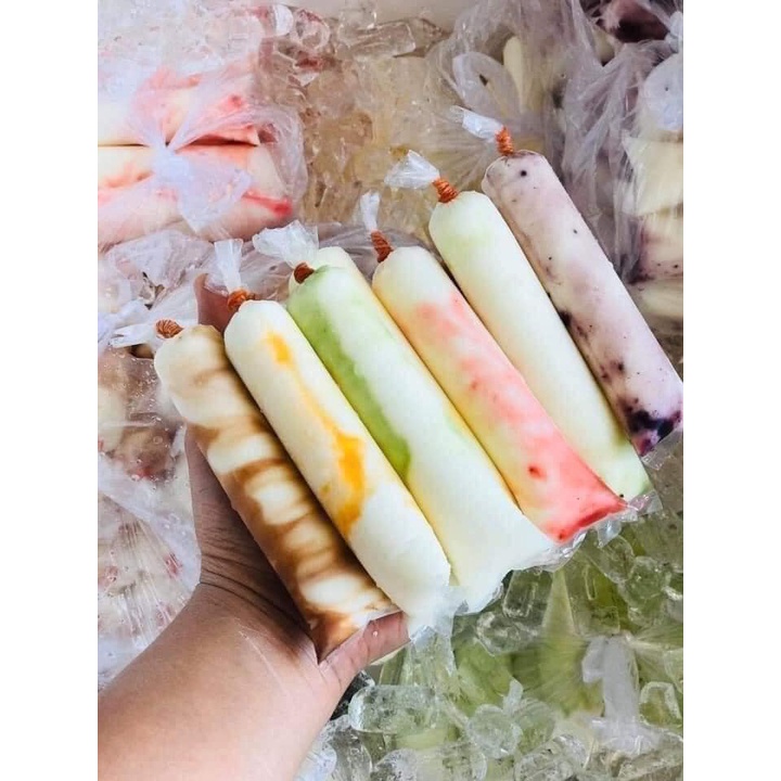 Sữa chua dẻo trái cây mix 15 vị ngẫu nhiên ( Set 10 bịch - SHIP HỎA TỐC )