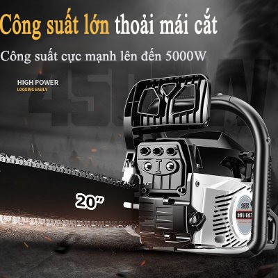 máy cưa xích chạy xăng cỡ nhỏ vừa máy cưa cắt cây tỉa cành đa năng AG15