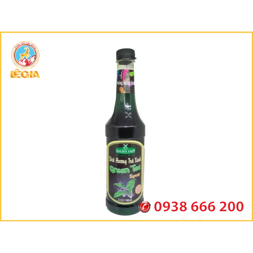 Siro GOLDEN FARM Trà Xanh 700ML (GOLDEN FARM GREEN TEA SYRUP)