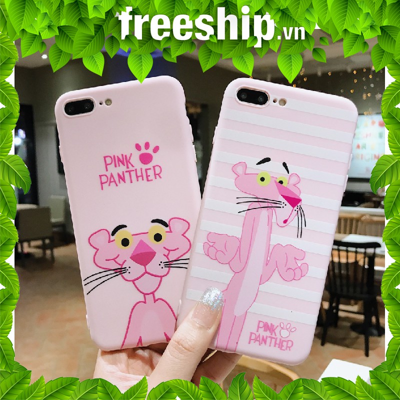 Ốp lưng iphone Pink Panther ip 6 6s 7 8 Plus X XS Max XR 11 pro max phụ kiện (a111)