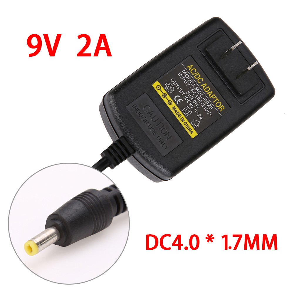 Cáp sạc chuyển đổi từ AC sang DC 4.0mmx1.7mm 9V 2A