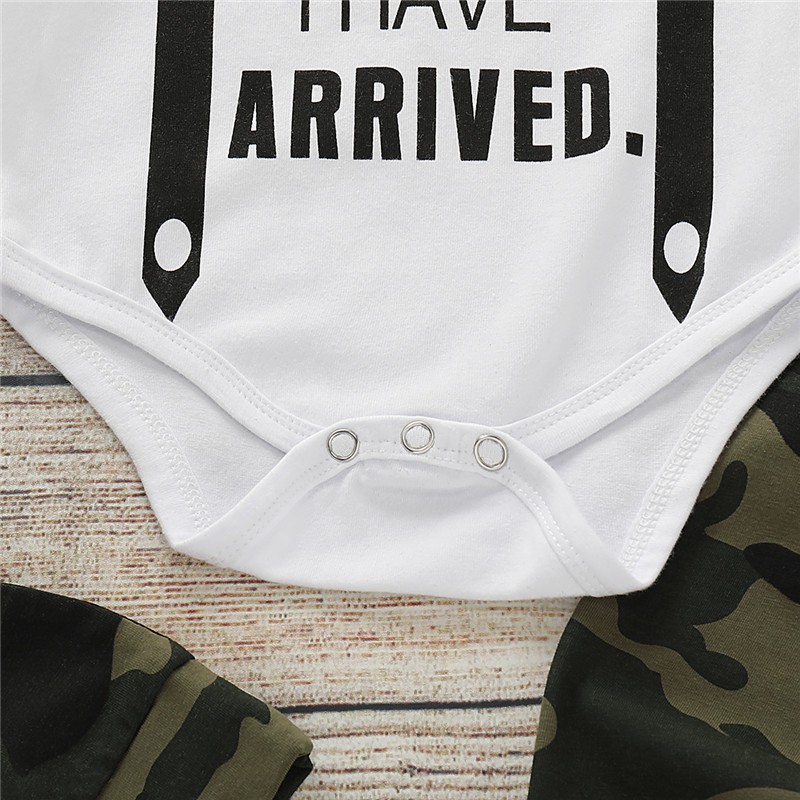 Mikrdoo Bộ 3 Món Gồm Áo Thun+Quần Dài+Nón Cho Trẻ Sơ Sinh