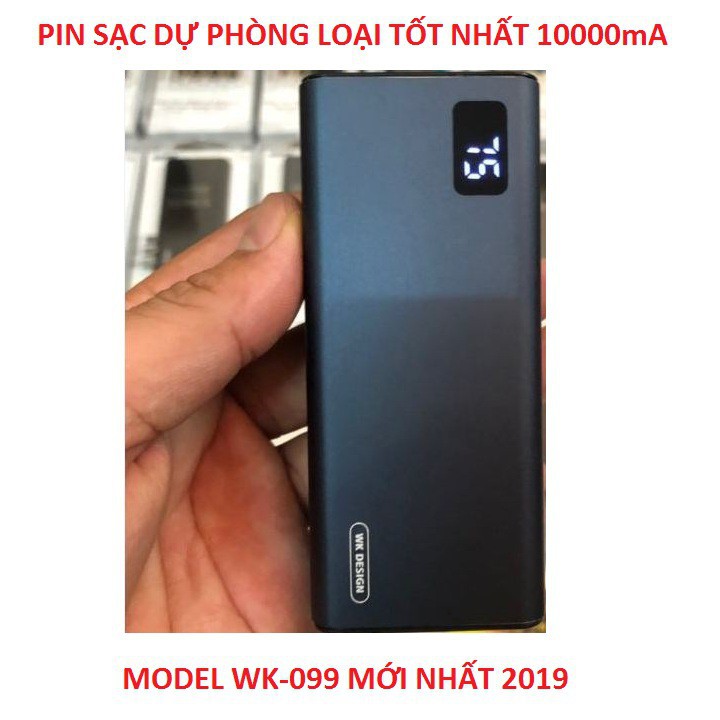 Pin Sạc Dự Phòng Chính Hãng WK Design Model WP-099 Dung Lượng 10000mAh