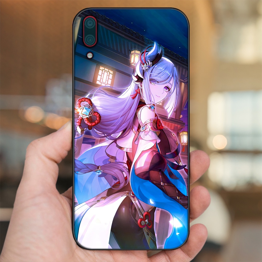 Ốp lưng Huawei Y7 Pro 2019 viền đen in hình Shenhe Genshin Impact