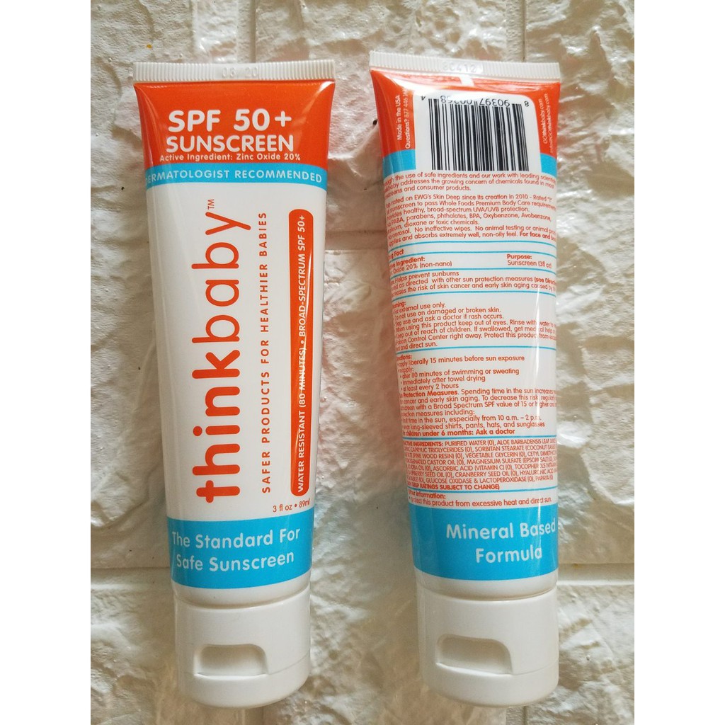 Kem chống nắng baby lành tính cho bé Thinkbaby Thinkspot SPF 50+ an toàn cho da nhạy cảm