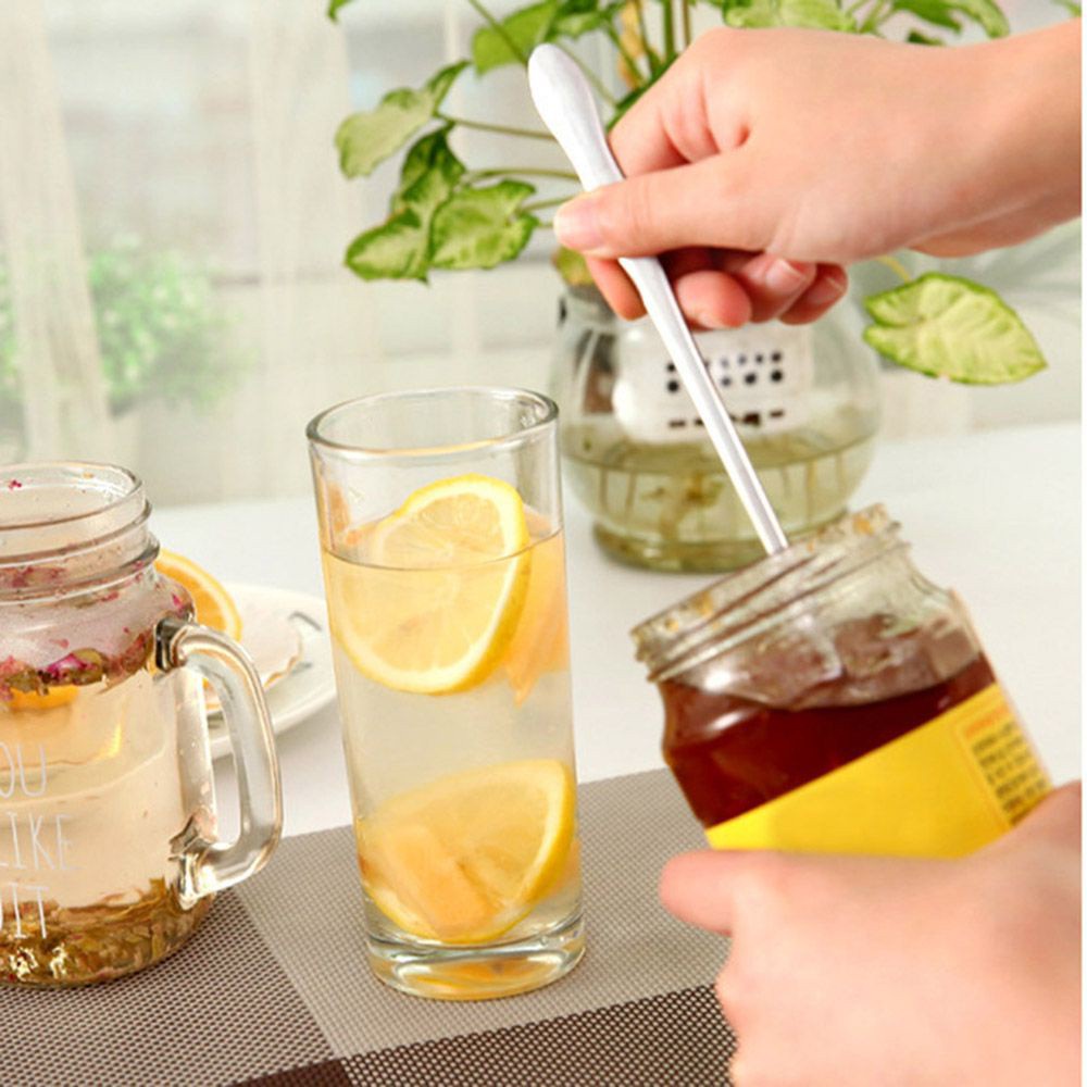 Muỗng Cà Phê Bằng Thép Không Gỉ Cán Dài Nhiều Màu Sắc