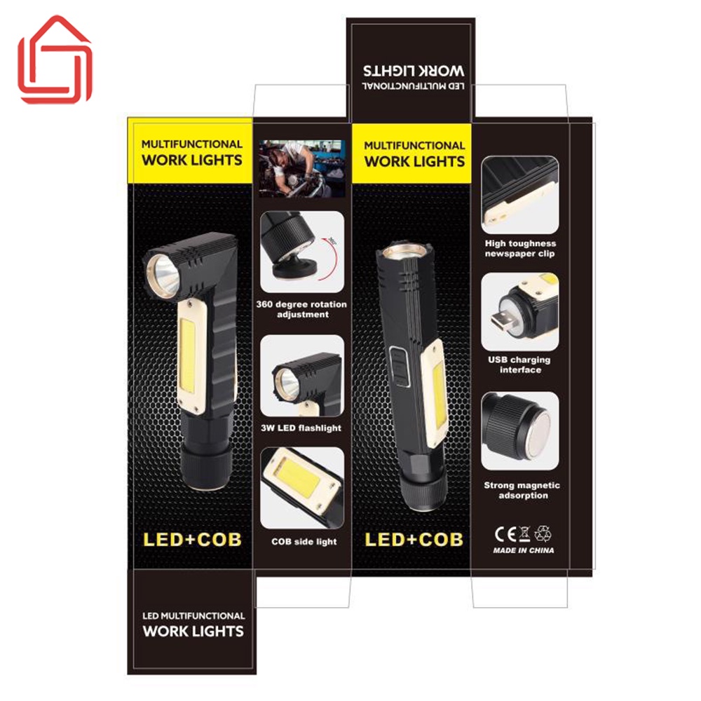 Đèn pin siêu sáng ban đêm mini có thể điều chỉnh góc sáng, cắm sạc USB siêu tiện lợi và nhỏ gọn - nhamoi