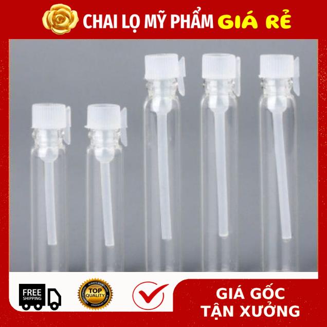 Lọ Chiết Nước Hoa ❤ RẺ VÔ ĐỊCH ❤ [100c] Vỏ lọ ống chiết mẫu thử nước hoa 1ml 2ml 3ml đựng dầu thơm , phụ kiện du lịch