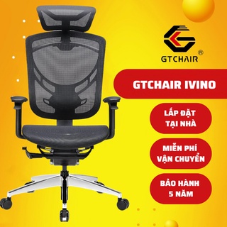 Ghế ergonomic công thái học dvary ivino đen - tay cầm 5d