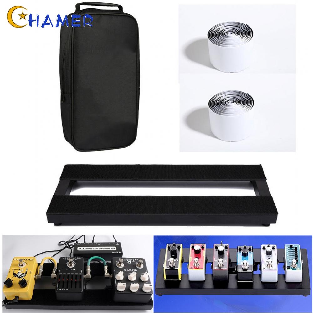 CHAMER- ~Effect Pedal Board Aluminum Alloy Cable Management Electric Guitar Effect Board