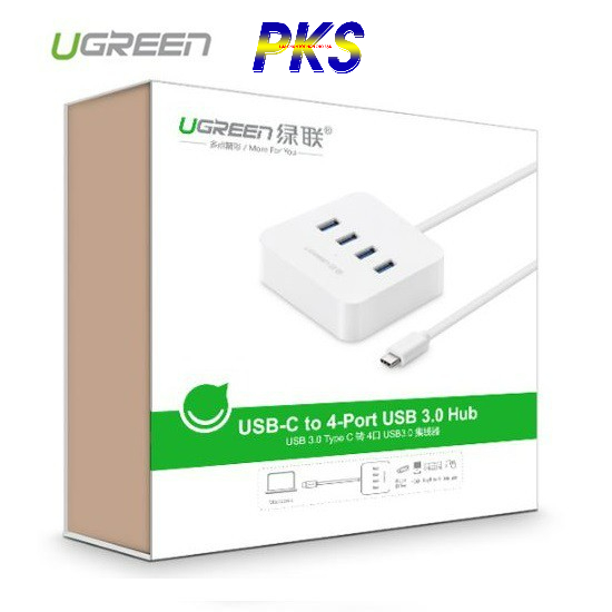 Hub USB 3.0, Bộ chia usb Type C sang 4 cổng USB 3.0 Ugreen 30316 - 30316