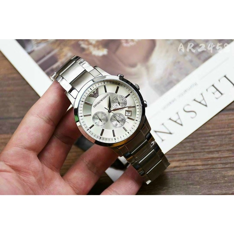 Đồng hồ nam Emporio - Armani nam 6 kim day thép đúc LUTOS VN