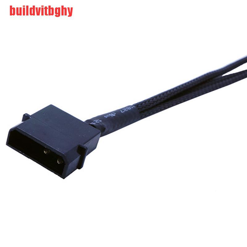 {buildvitbghy}Copper Molex To 3 Way 3Pin/4Pin Computer Power Fan Splitter Adapter Cable 12V IHL