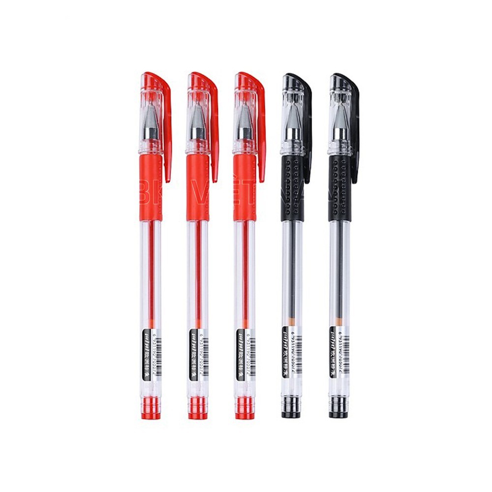 Bút bi nước T2K Shop  văn phòng 0.5mm mực đều, nét chữ đẹp ĐỦ MÀU - Set 100 bút bi