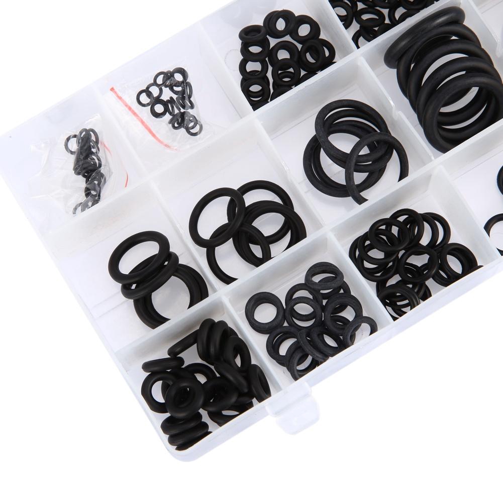 🎉 SD 225 Cái / Bộ 18 Kích cỡ Cao su O Ring Assortment Set Hệ thống nước thủy lực Gasket Bộ dụng cụ sơn con dấu