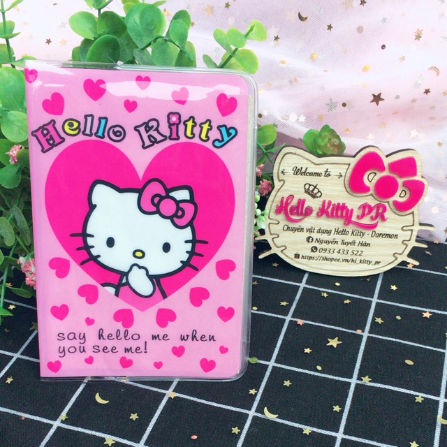 Bọc passport (hộ chiếu) Hello Kitty