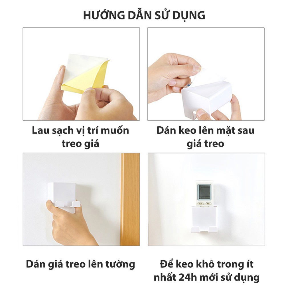 Giá treo remote, điện thoại dán tường siêu dính - buyone - BOPK151