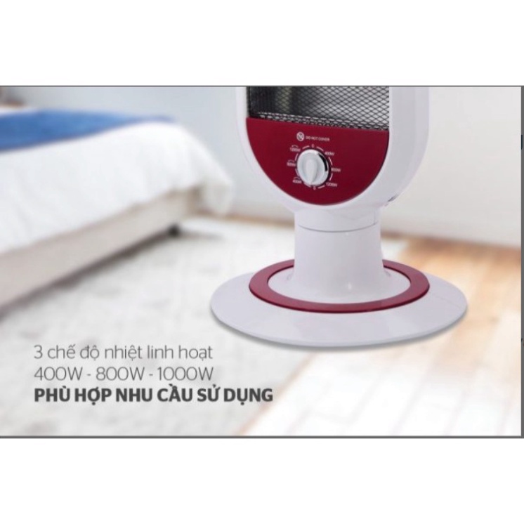 Quạt sưởi hồng ngoại FUJI chính hãng chất lượng cao, Máy Sưởi ấm phòng ngủ đèn sưởi ấm cho bé