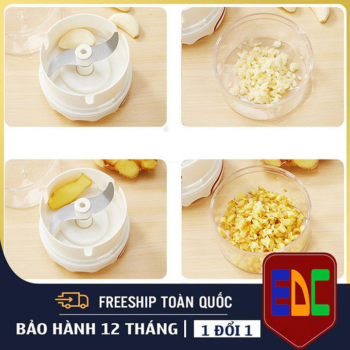 [ HOT] - Tâm Đức - ❤️FREESHIP❤️Dụng Cụ Xay Tỏi Ớt Kéo Tay-Mini Food Chopper-Tiện Lợi, Đa Năng