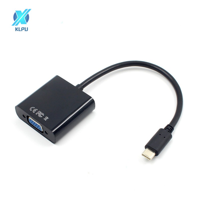 COD# USB 3.1 Type C USB-C to VGA HD Adapter Cable for Macbook Chromebook Pixel Laptop #VN