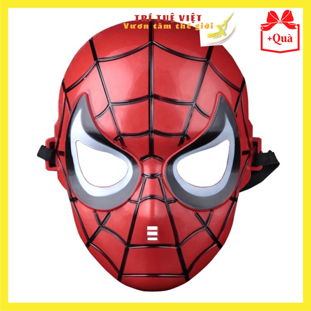 Mặt nạ người nhện Spiderman có đèn led nhấp nháy dành cho lễ trung thu giáng sinh halloween năm mới TRITUEVIET