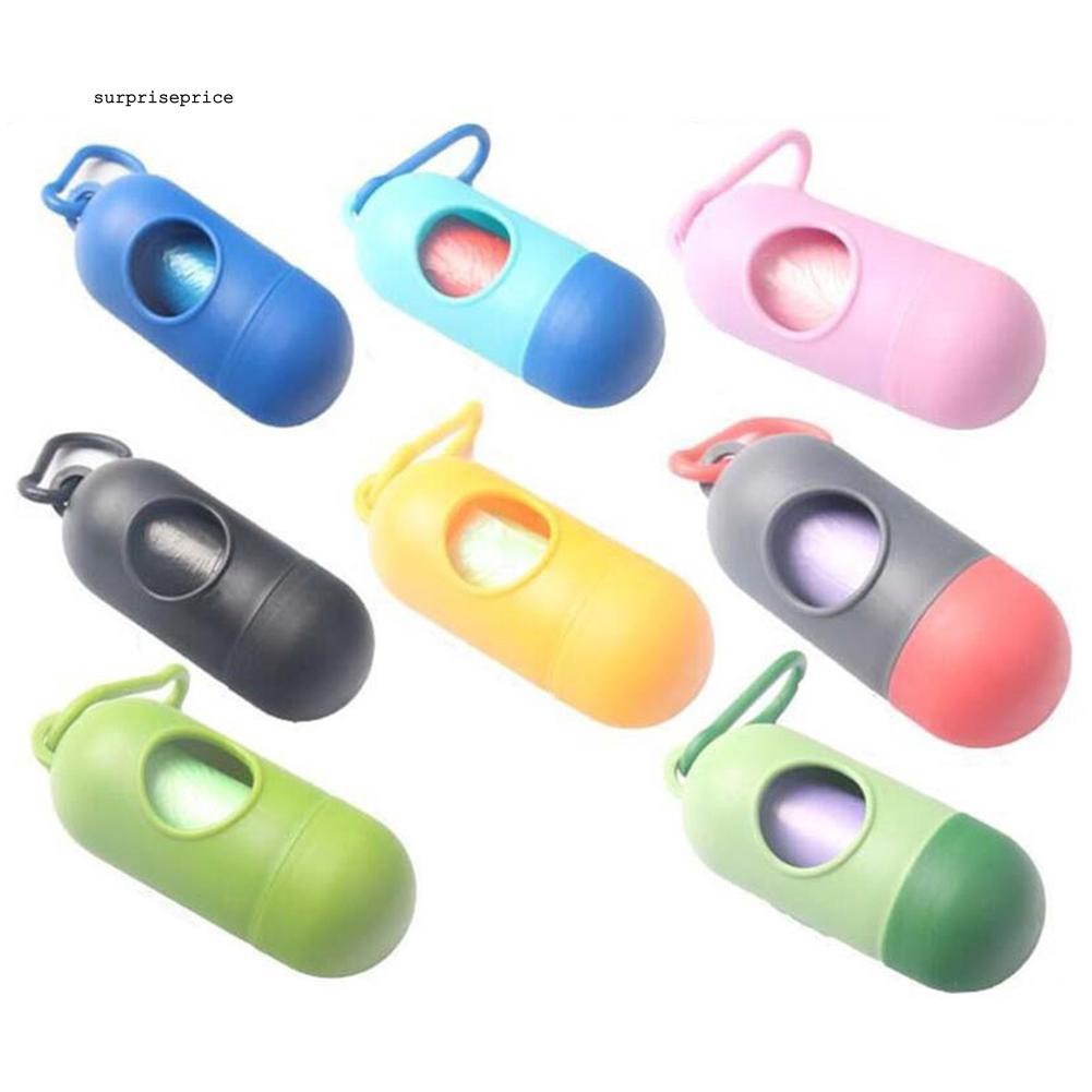 Hộp mini đựng túi rác vệ sinh cho thú cưng kèm phụ kiện