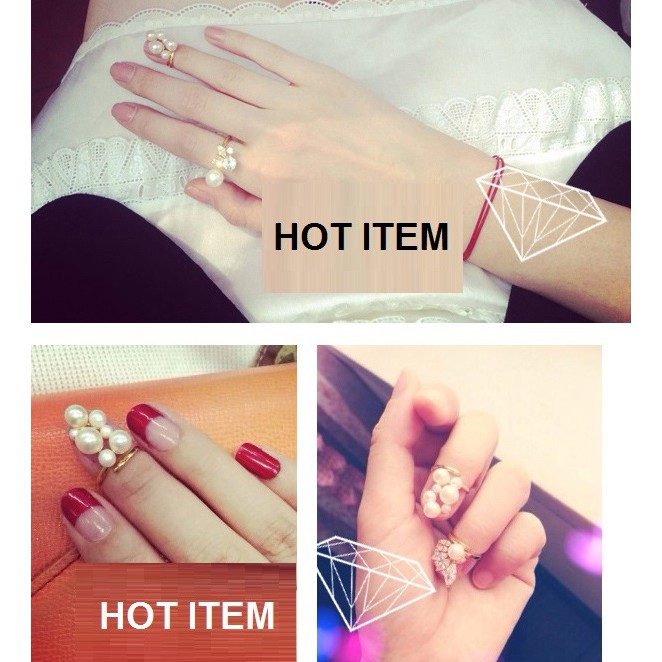 Nhẫn đeo mắc ngoài đính đá A093