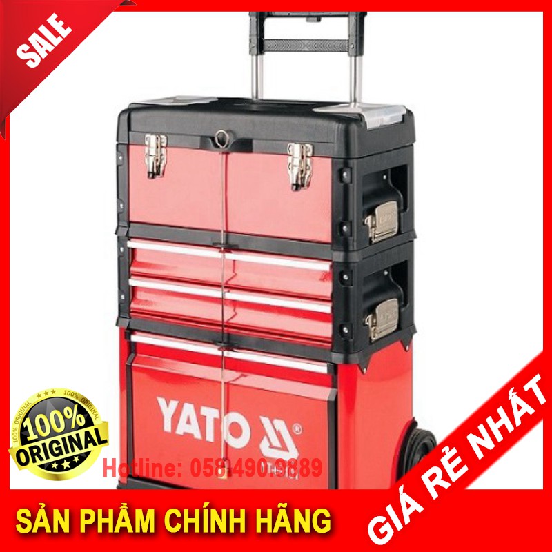 Vali đựng đồ nghề di động 4 ngăn Yato YT-09101 / Sản phẩm chính hãng Yato Ba Lan