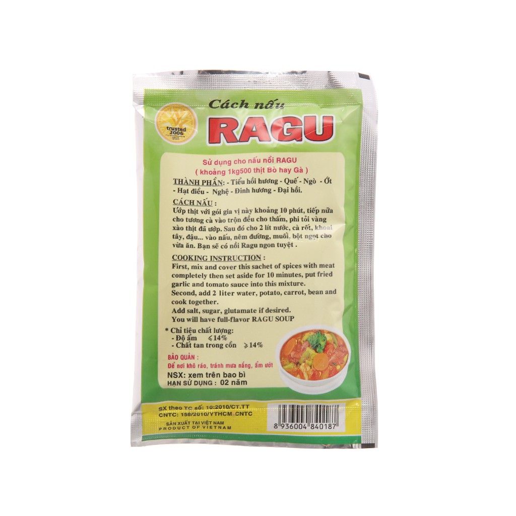 Gia vị nấu ragu Thiên Thành (ướp 1.5kg thịt)