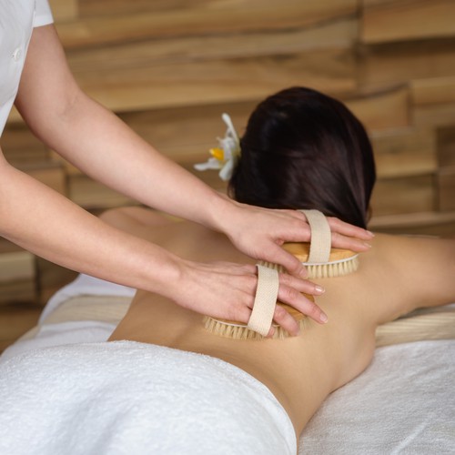 Bàn chải Massage lưng tẩy tế bào chết tay cầm dài – Bàn chà Massage thân thể đả thông kinh lạc