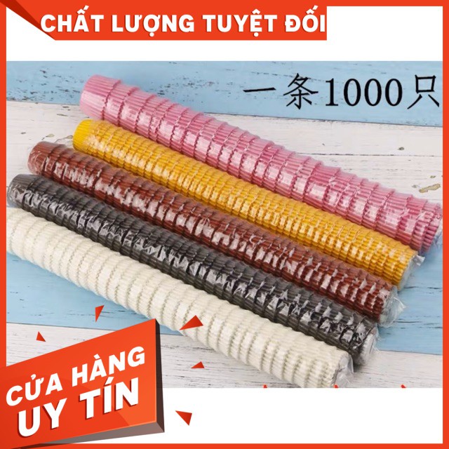 [HOT]Cupcake mềm lót socola đáy 2,5cm dây 1000 chiếc