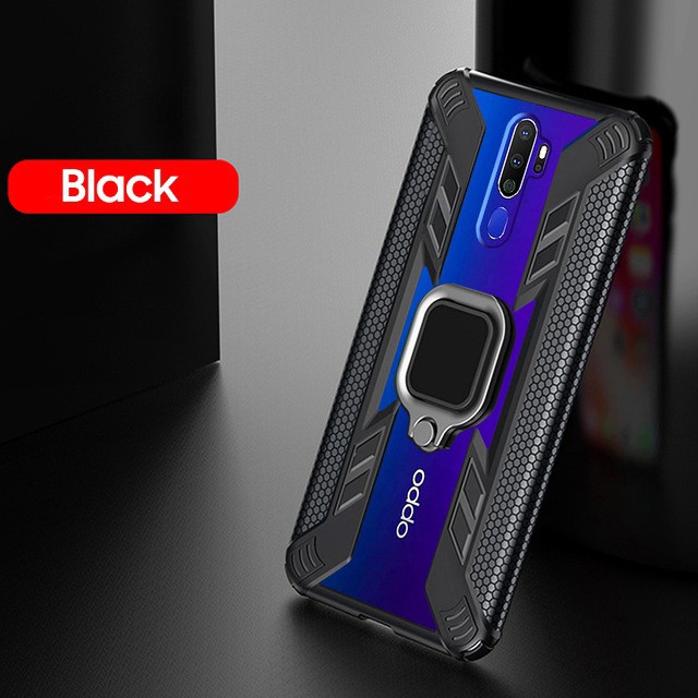 Ốp Điện Thoại Trong Suốt Phối Giá Đỡ Nhẫn Từ Tính Cho OPPO F11 Pro Reno OPPO Find X2 NEO Lite Reno 3 Pro