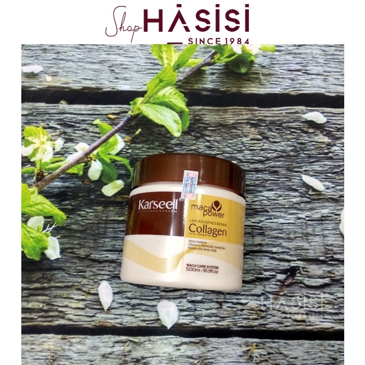 Kem Hấp Tóc Collagen KARSEELL - Maca Essence Repair Collagen 500ml(Dạng Hũ)