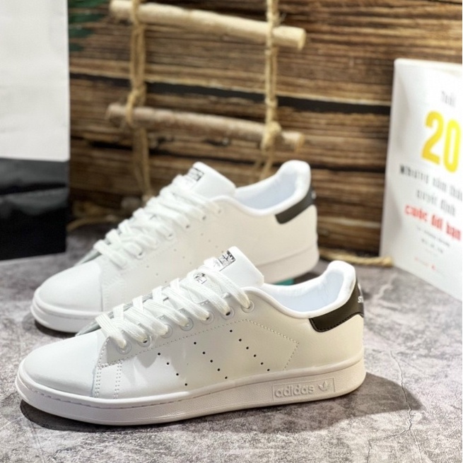 Giày Thể Thao Sneaker Adi.dass Stan.Smith Running White Green/Black Tặng Tất