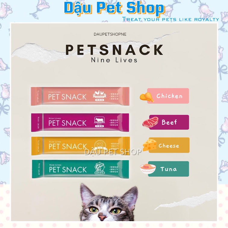 [MỚI] Pet snack nine lives súp thưởng cho mèo