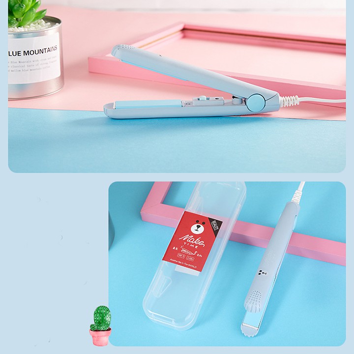 Máy uốn duỗi ép tóc mini Make Time 2 in 1 cho nam nữ hình thú cute youngcityshop 30.000