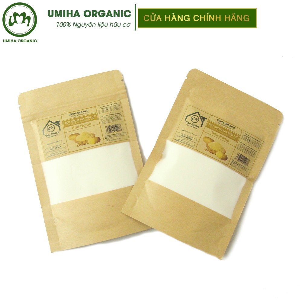 Bột Khoai Tây đắp mặt hữu cơ UMIHA nguyên chất túi Zip 35g | Potato Flour 100% Organic