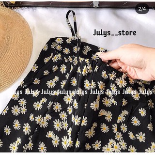 Đầm 2 dây hoa cúc - DV01