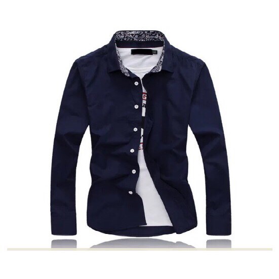 Bộ sưu tập sơ mi Hàn Quốc dài tay họa tiết cổ hoa | BigBuy360 - bigbuy360.vn