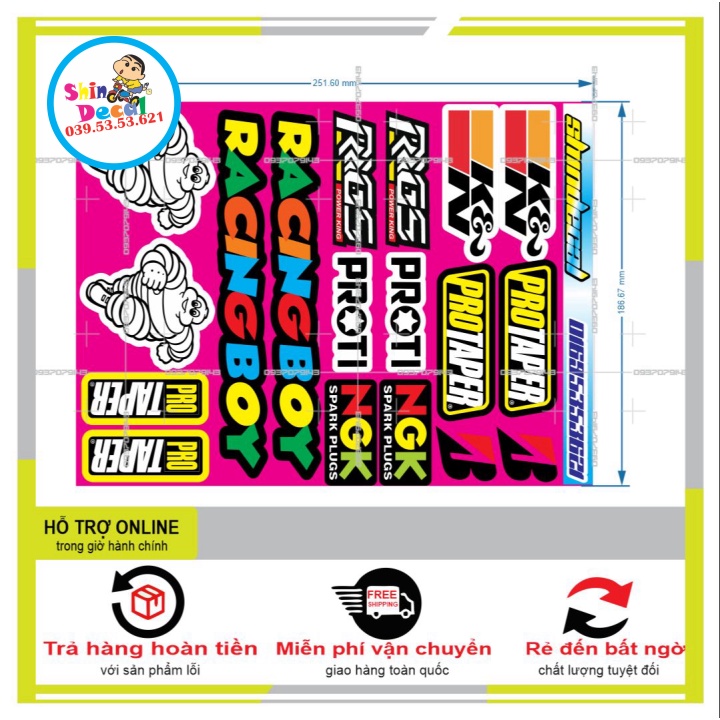 LOGO STICKER RACING BOY - SHINDECAL2