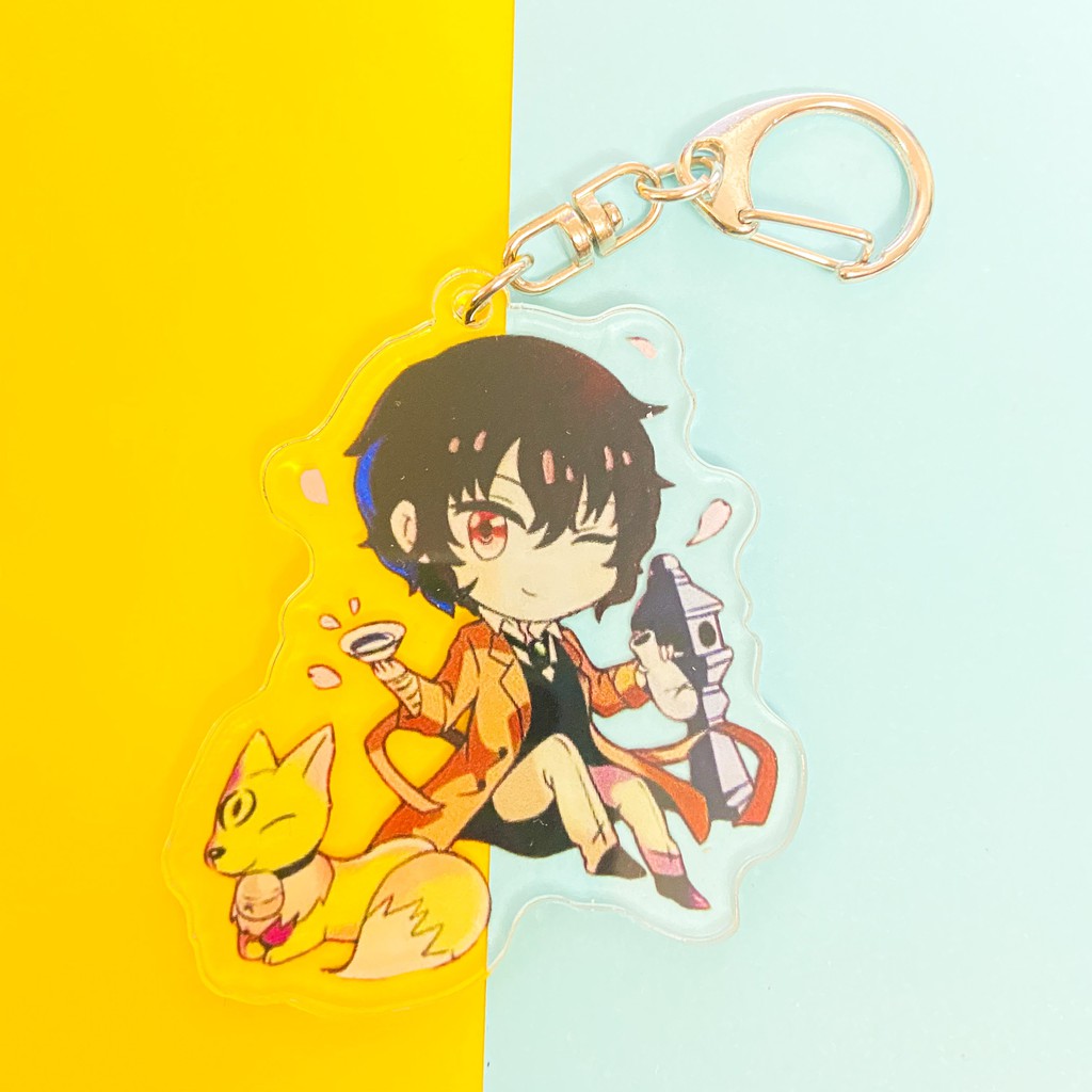 ( Mica trong acrylic ) Móc khóa BUNGOU STRAY DOGS VĂN HÀO LƯU LẠC VER THÚ CƯNG quà tặng xinh xắn dễ thương