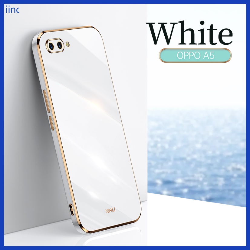 Ốp lưng OPPO A3S A12E case Ốp lưng điện thoại TPU mạ điện cao cấp sang trọng.