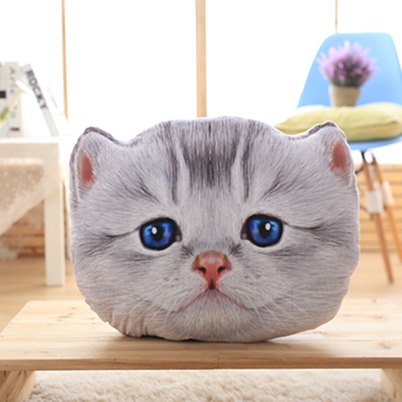 ⚡Cánh đồng⚡ Gối hình đầu mèo 3D sáng tạo