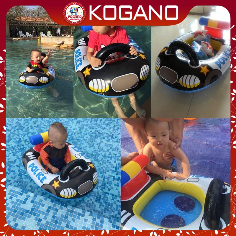 [Tặng bơm] Phao bơi cho bé KOGANO xỏ chân chống lật an toàn trẻ em hình xe hơi, máy bay, xe công trình SS-001100-B