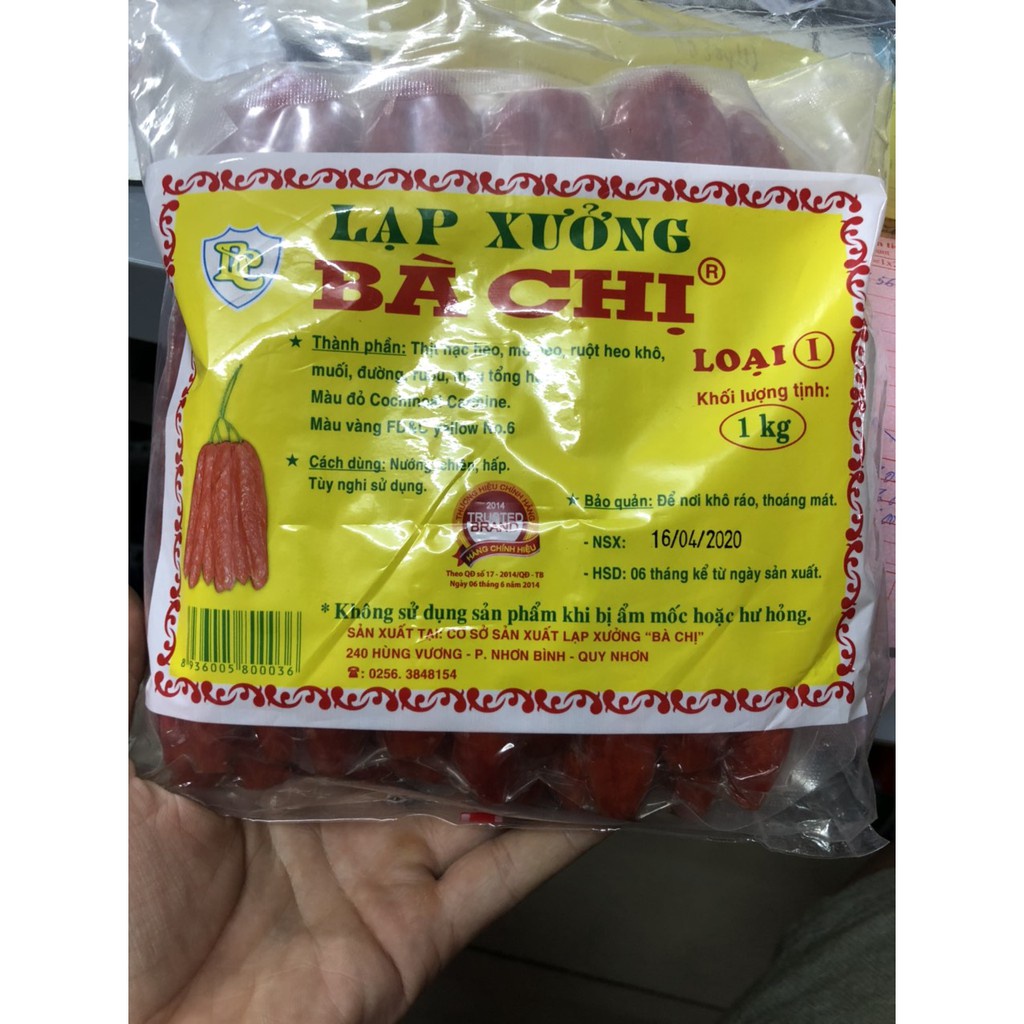 Lạp xưởng Bà chị loại 1 gói 1kg